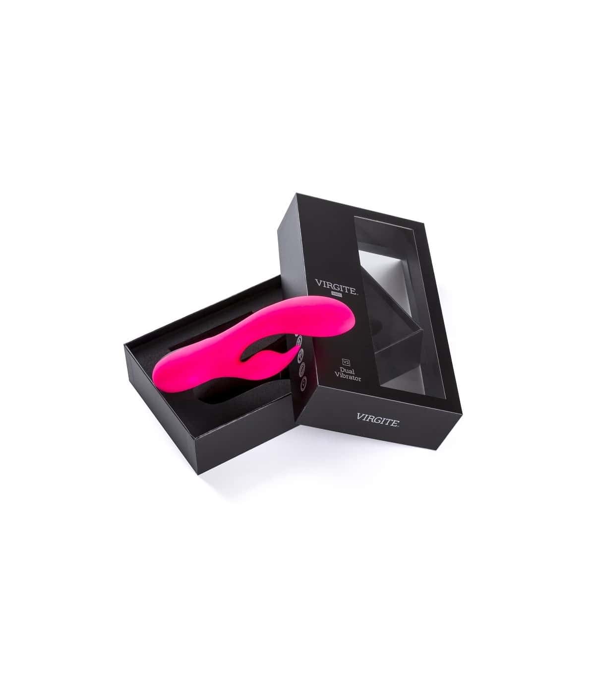 Wibrator ze stymulatorem łechtaczki, ładowany USB — VIRGITE - VIBES PINK V2