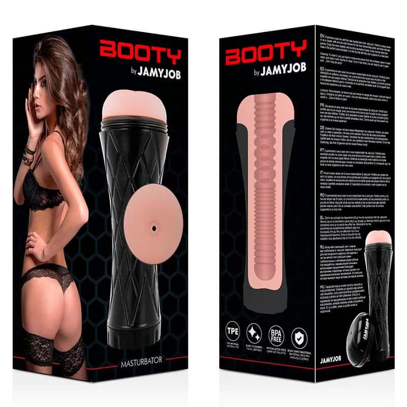 Masturbator do odbytu, zdejmowany rękaw, teksturowany kanał — JAMYJOB BOOTY
