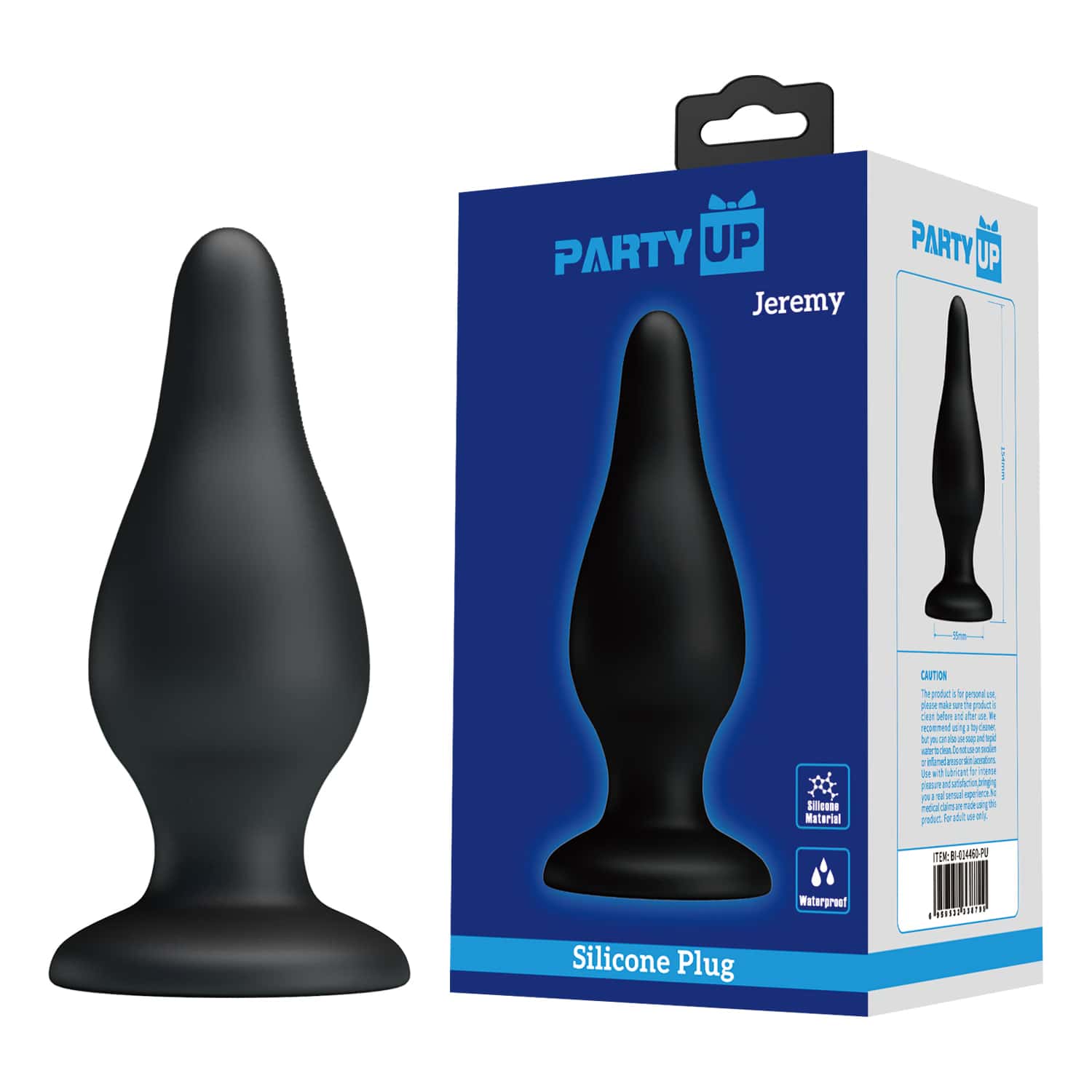 Korek analny, silikonowy, z przyssawką — Party Up Jeremy