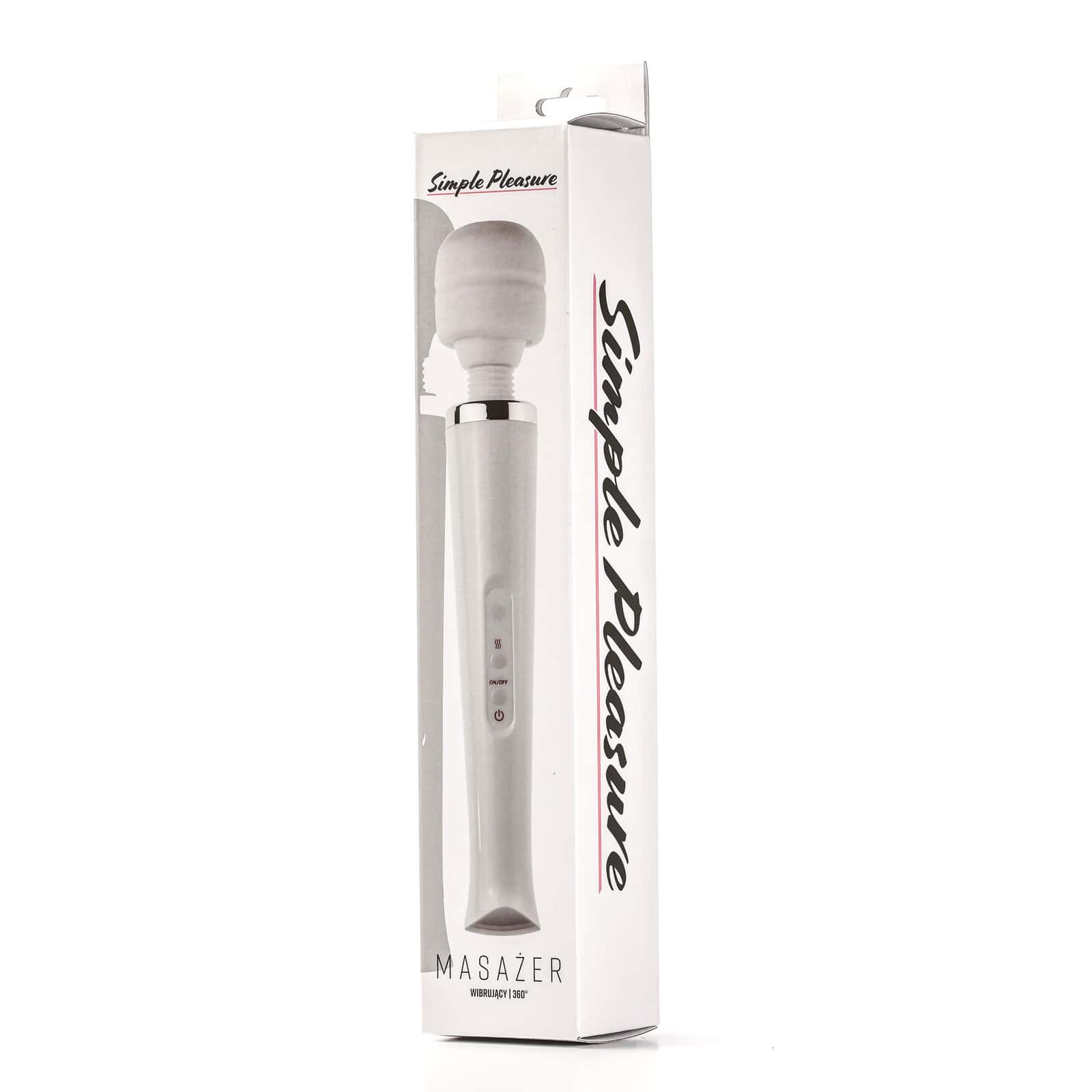 Masażer typu wand, elastyczna głowica 360°, ładowanie USB — Simple Pleasure