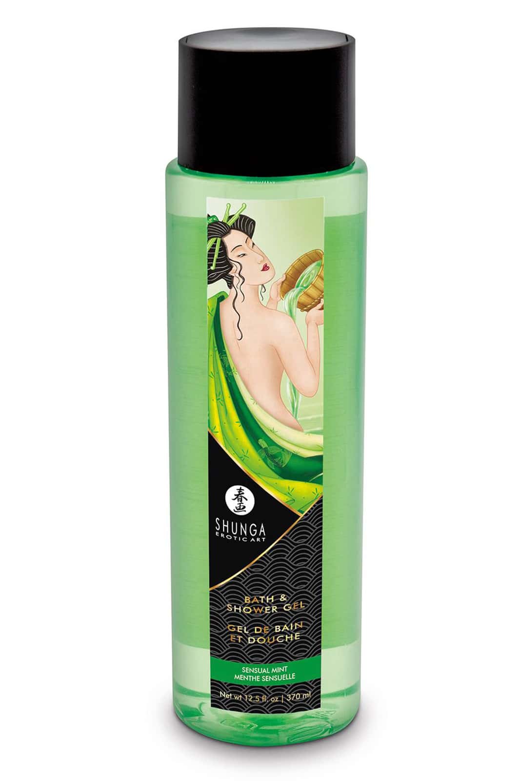 Żel do kąpieli i pod prysznic, jadalna piana, mięta — Shunga mint
