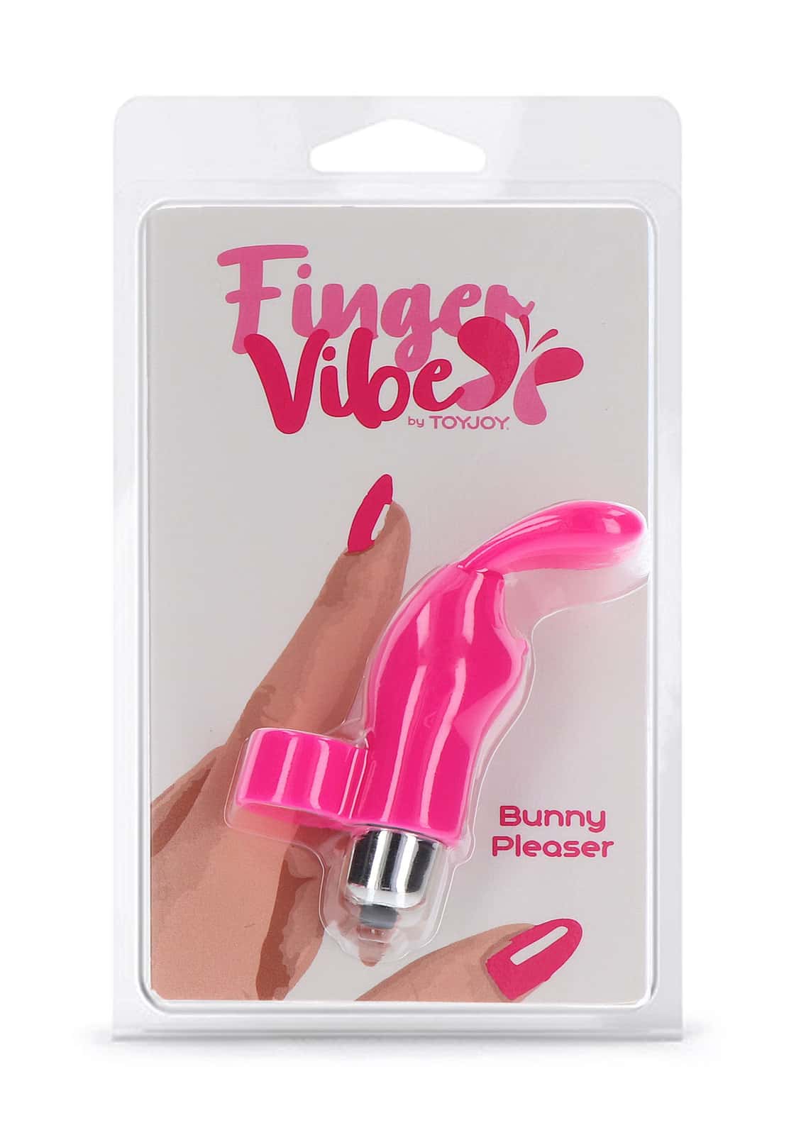 Masażer łechtaczki na palec, silikon, baterie — ToyJoy Bunny