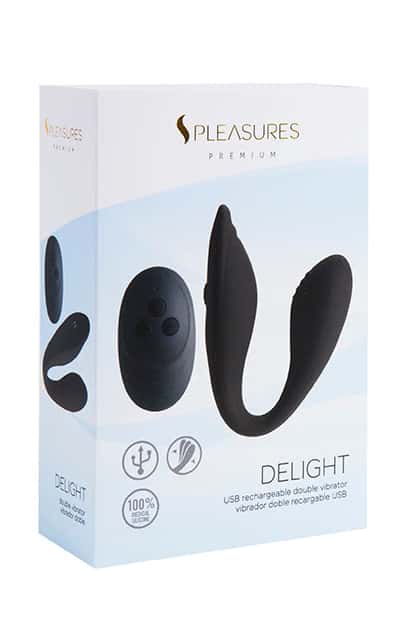 Wibrator wewnętrzno-zewnętrzny, pilot, USB — S Pleasures Delight