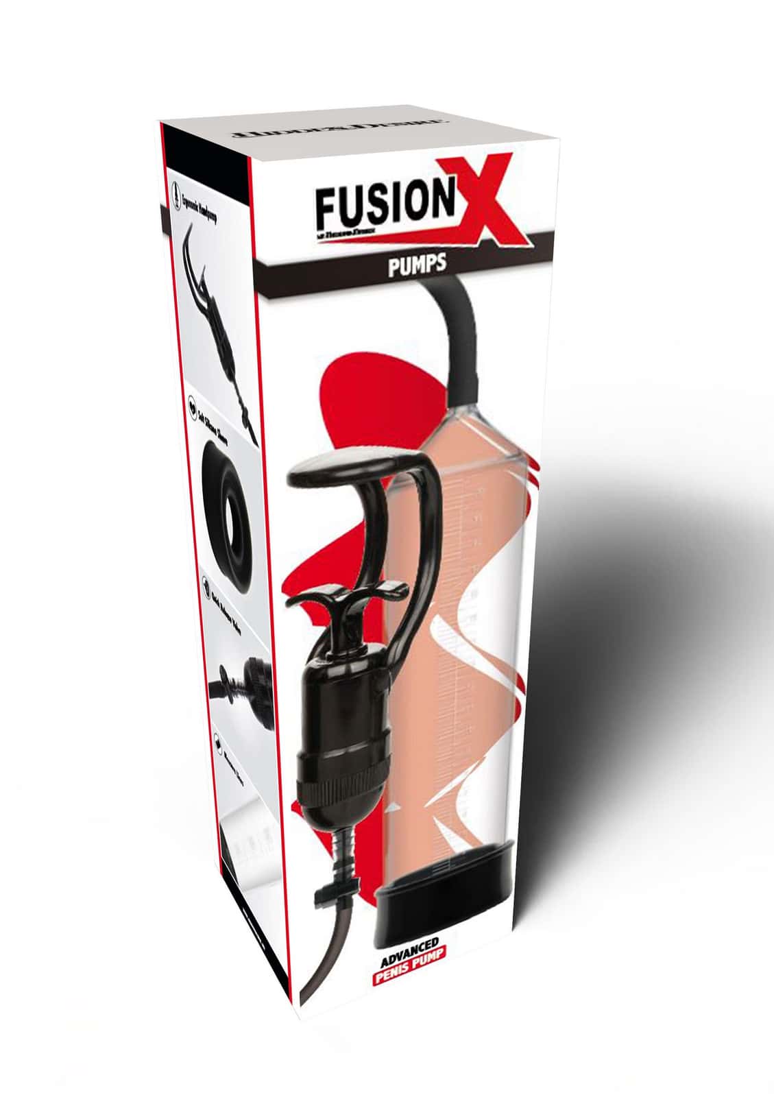 Pompka do penisa, ręczna, z miarką — Hidden Desire FUSION X
