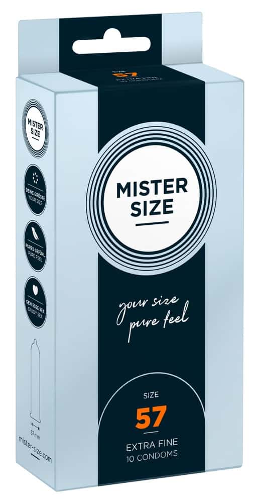 Prezerwatywy, 57 mm, lateks — Mister Size 57