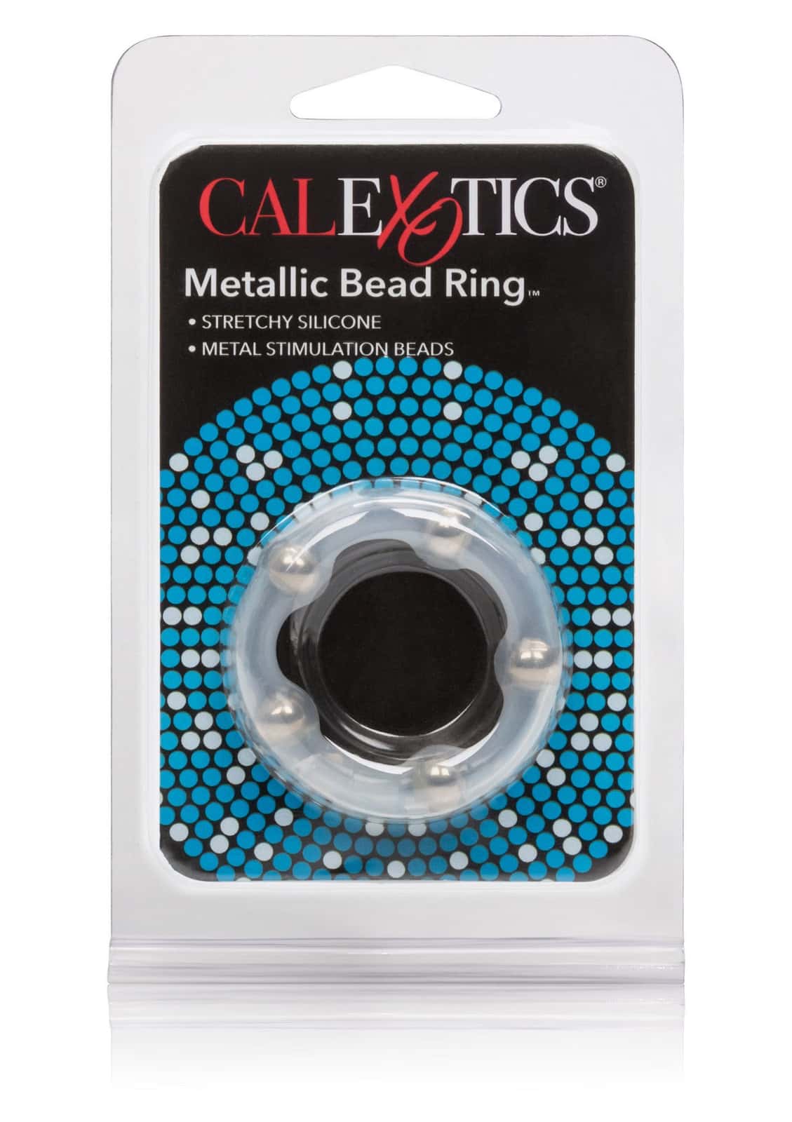 Pierścień erekcyjny, silikonowy, ze stalowymi kulkami — CalExotics Bead