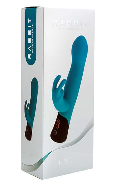 Wibrator króliczek Ocean Blue, silikon medyczny — Liebe Rabbit