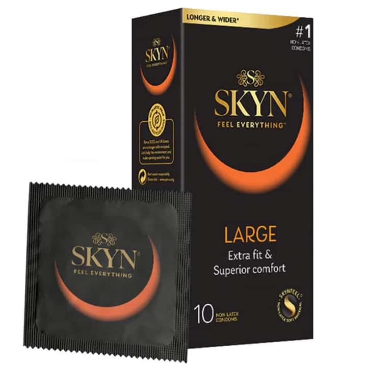 Prezerwatywy, większy rozmiar, bez lateksu — SKYN Large