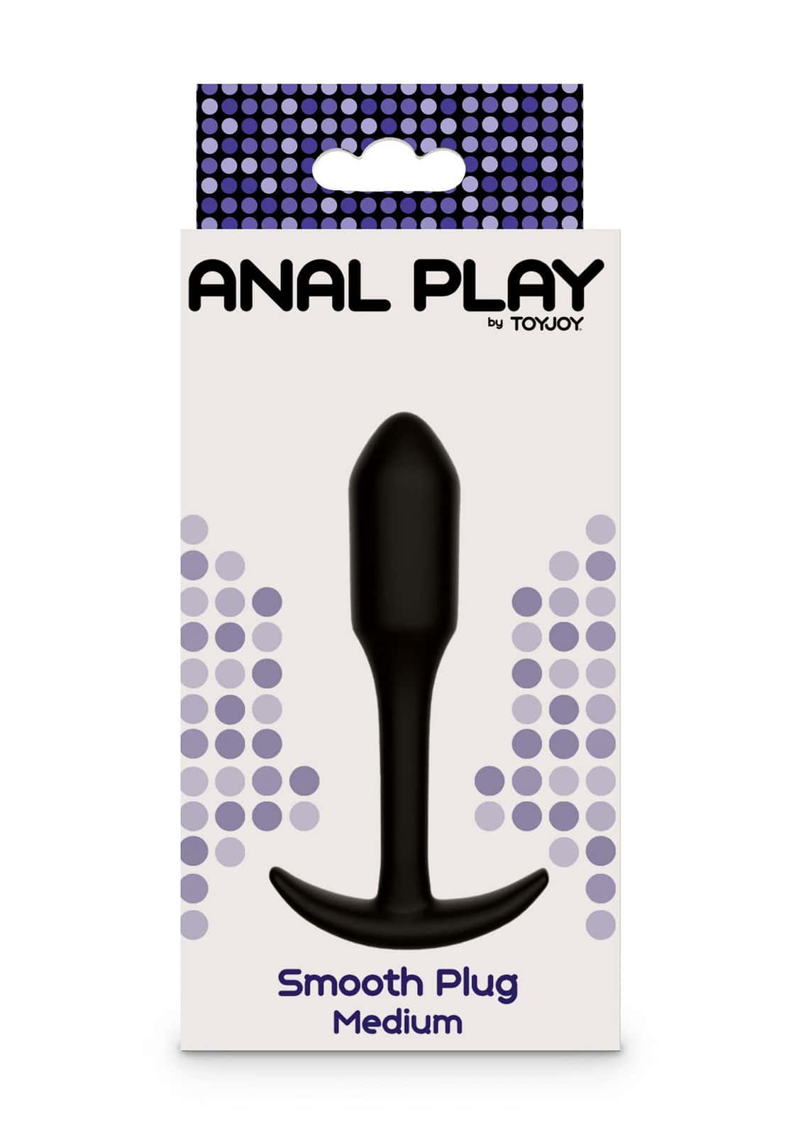 Korek analny, silikon, rozmiar M — ToyJoy Smooth