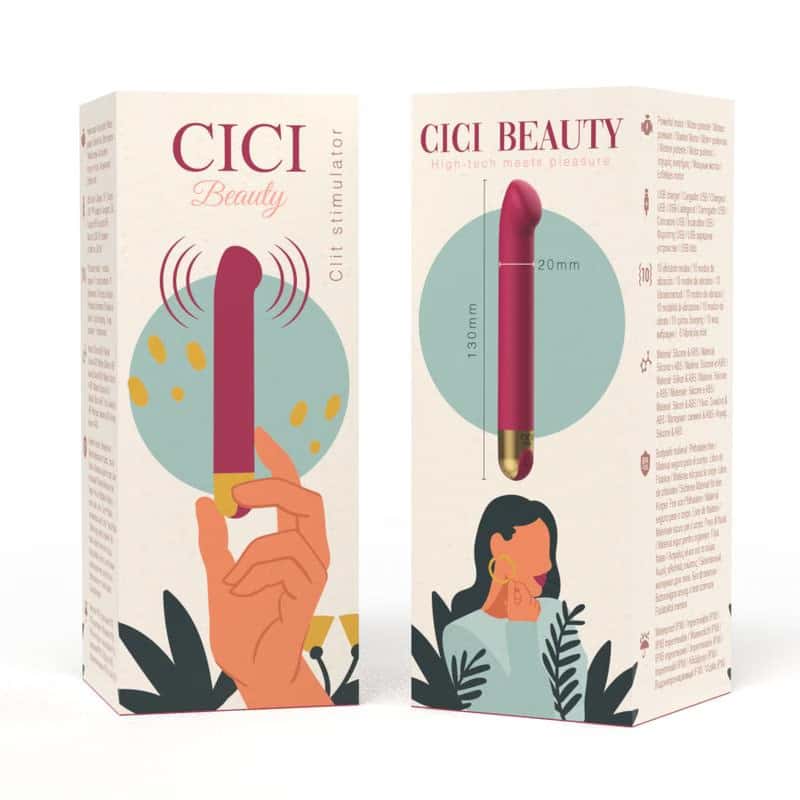 Stymulator łechtaczki, silikon, 10 trybów — CICI BEAUTY