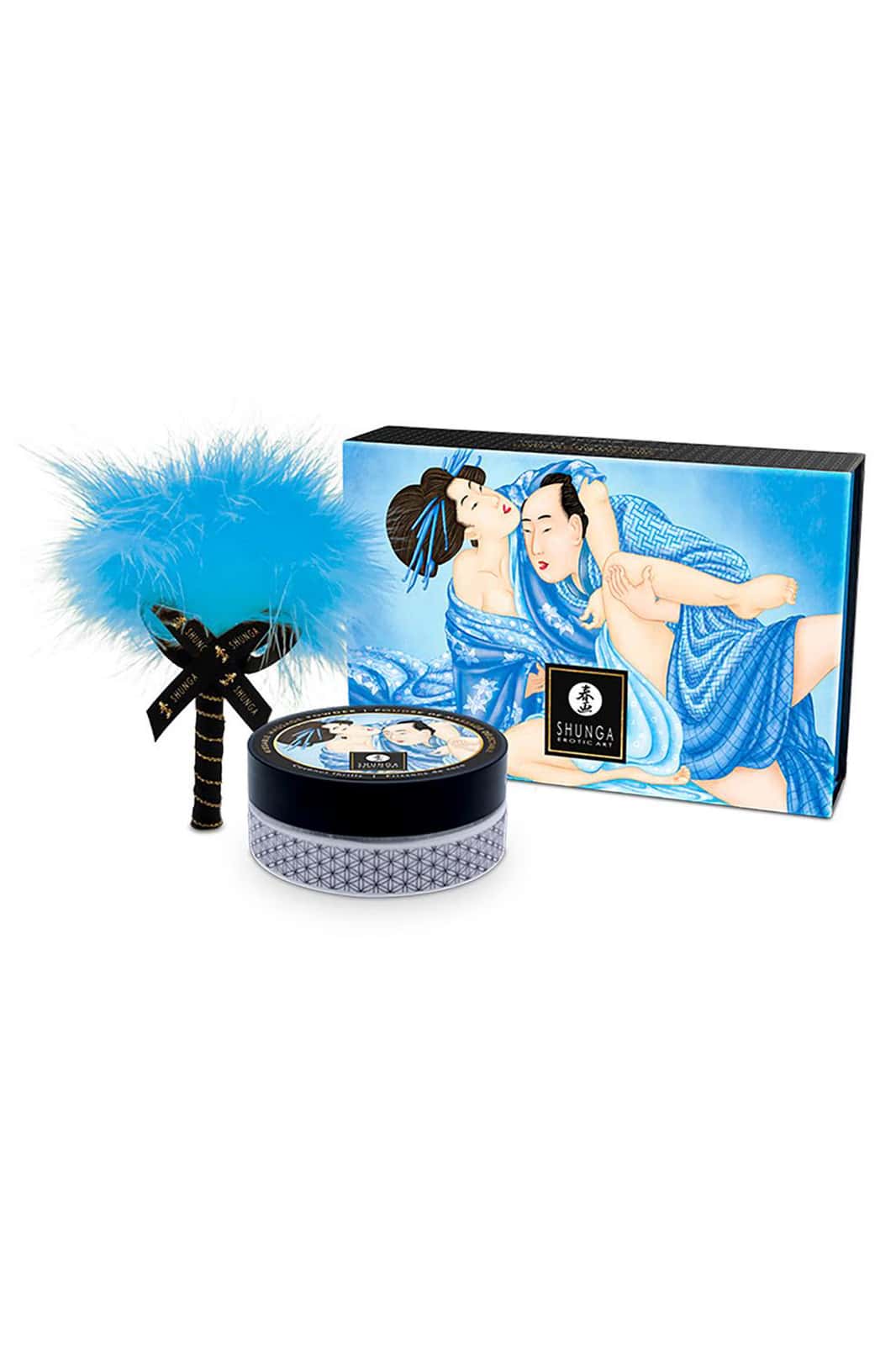 Talk do masażu, jadalny, z piórkiem — Shunga Kissable