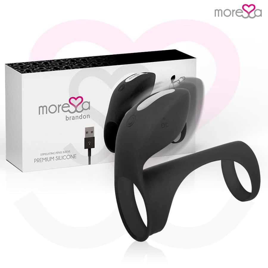 Pierścień na penisa, wibracyjny, ładowany USB — MORESSA BRANDON
