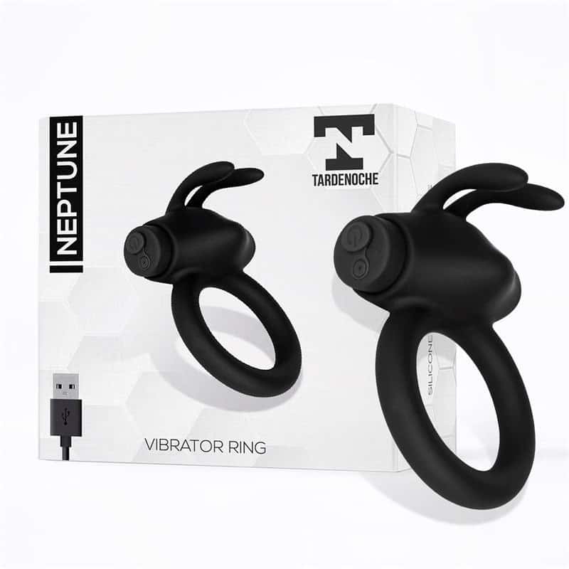 Pierścień wibrujący, silikon, ładowany USB — TARDENOCHE Neptune