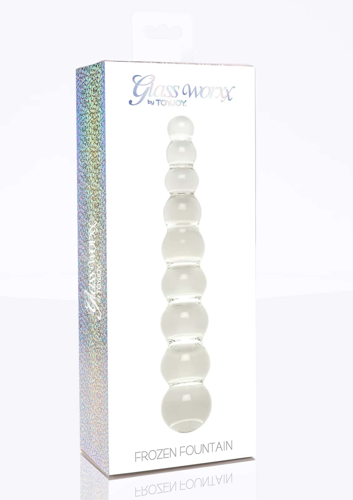 Dildo szklane, profilowane — ToyJoy Frozen Fountain