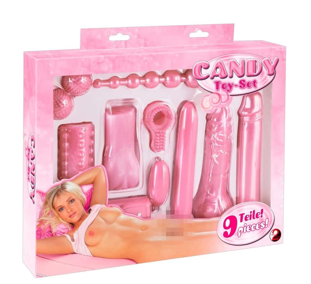 Zestaw gadżetów erotycznych, 9-częściowy, baterie w zestawie — You2Toys Candy