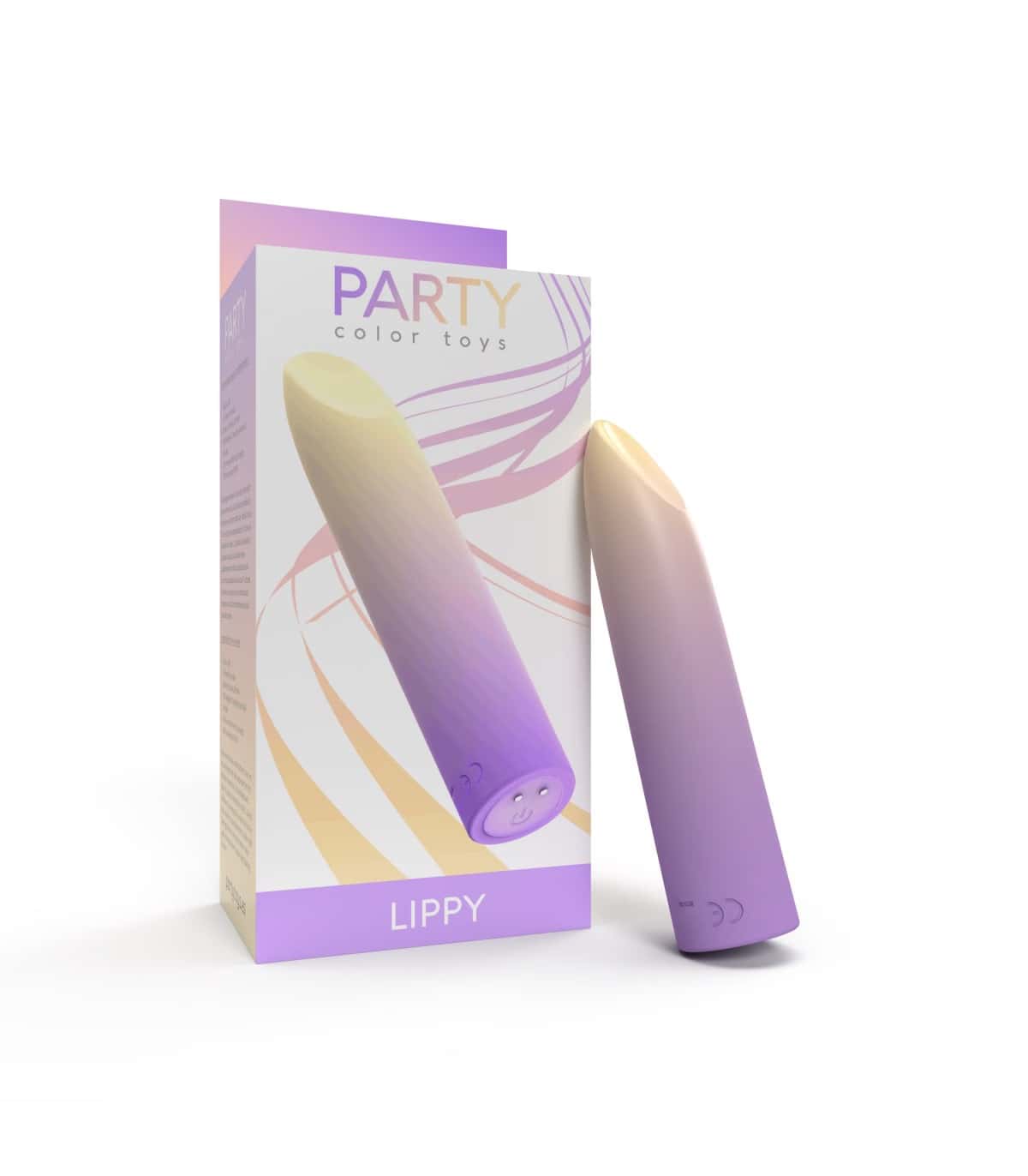 Pocisk wibrujący, silikon, magnetyczne ładowanie — PARTY COLOR TOYS LILAC LIPPY