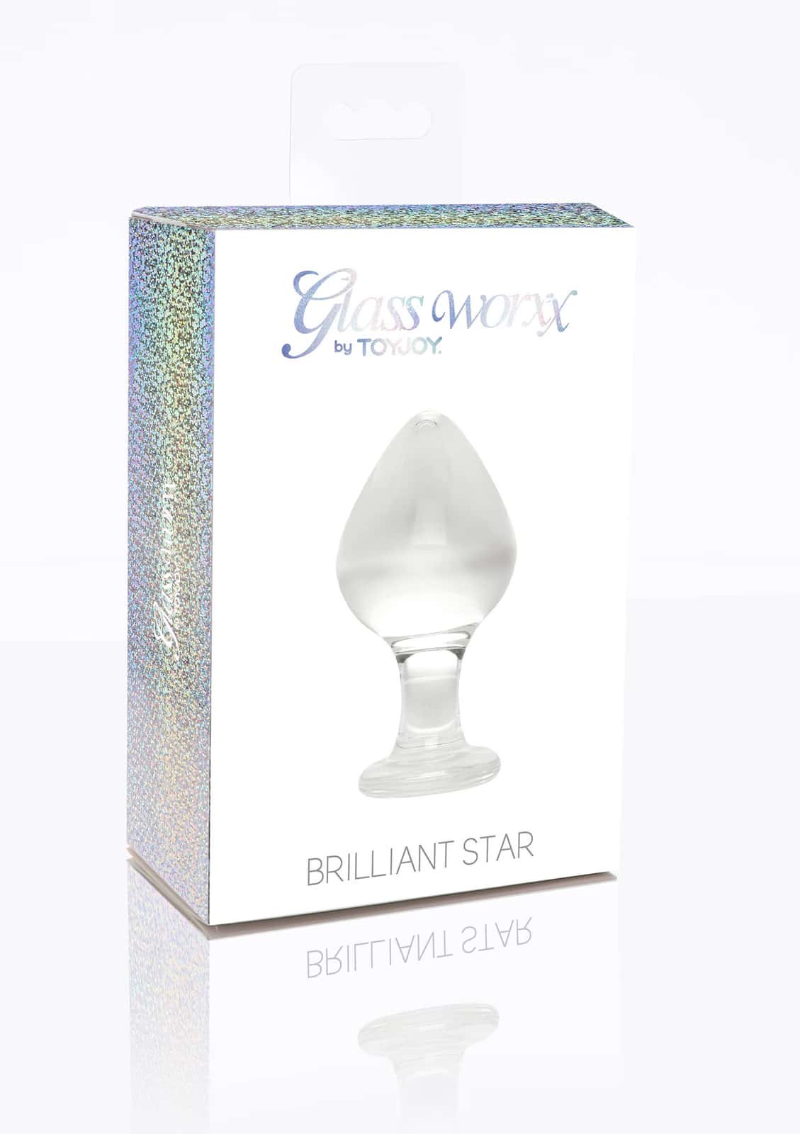 Korek analny, szklany, bulwiasty — ToyJoy Brilliant Star