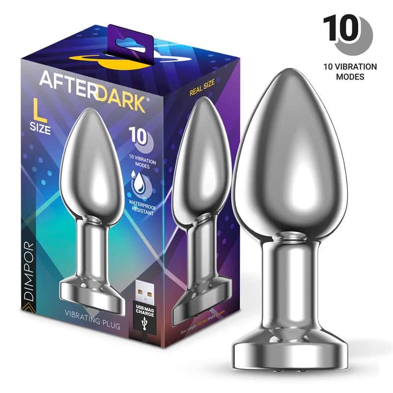 Korek analny, wibracyjny, ładowany magnetycznie — AFTERDARK Dimpor