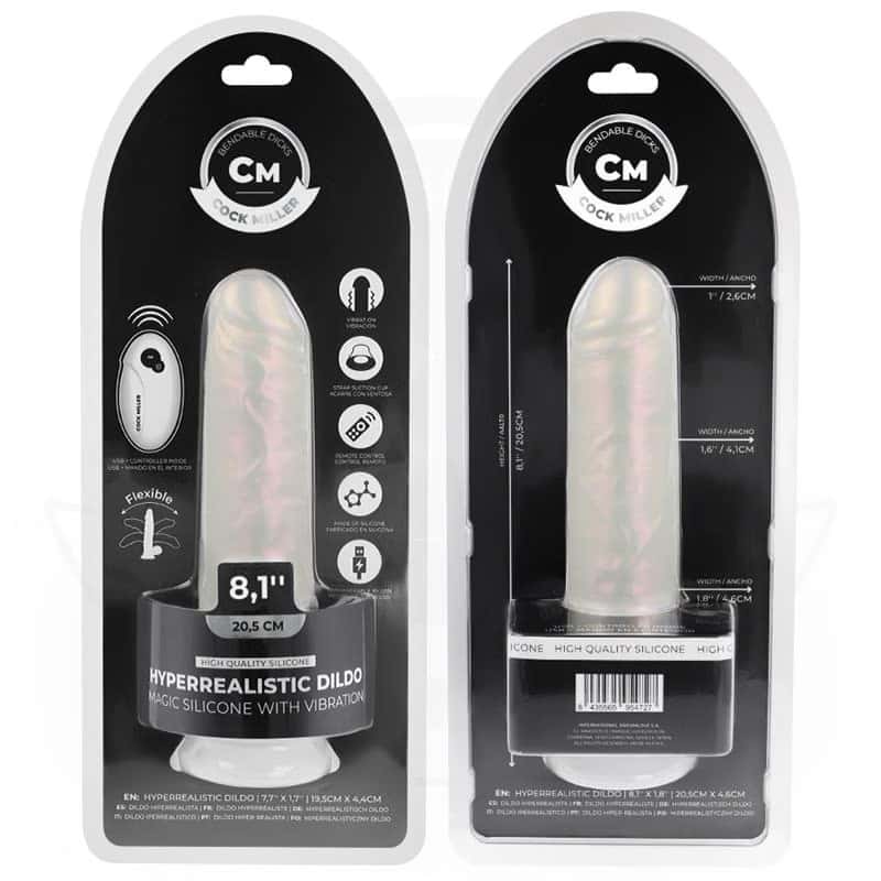 Dildo, przyssawka, pilot — COCK MILLER 20.5 CM