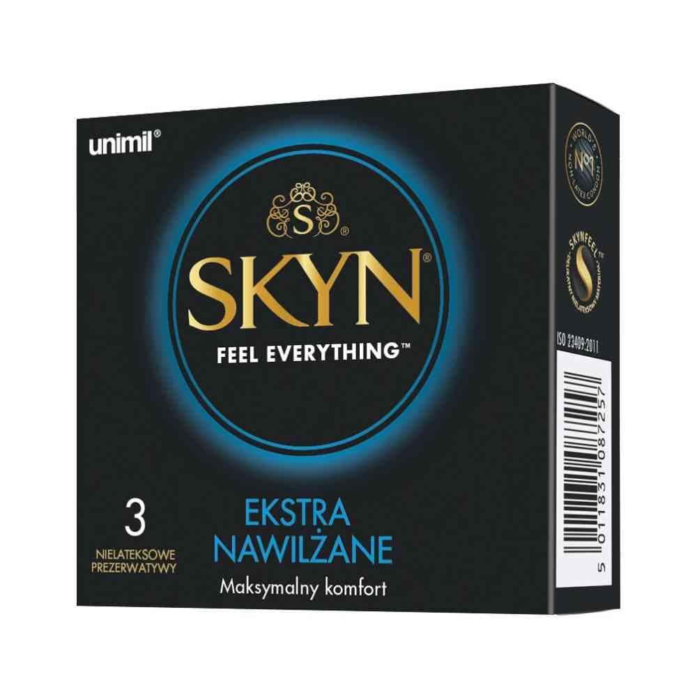 Prezerwatywy nielateksowe, ekstra nawilżane — skyn elite