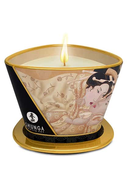 Świeca do masażu, zapach vanilla, 40 h — Shunga Desire