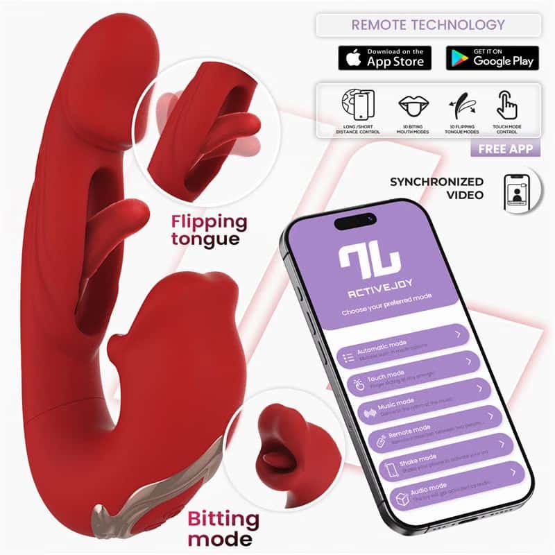 Wibrator podwójnej stymulacji, sterowanie aplikacją — INTOYOU APP SERIES Mouty