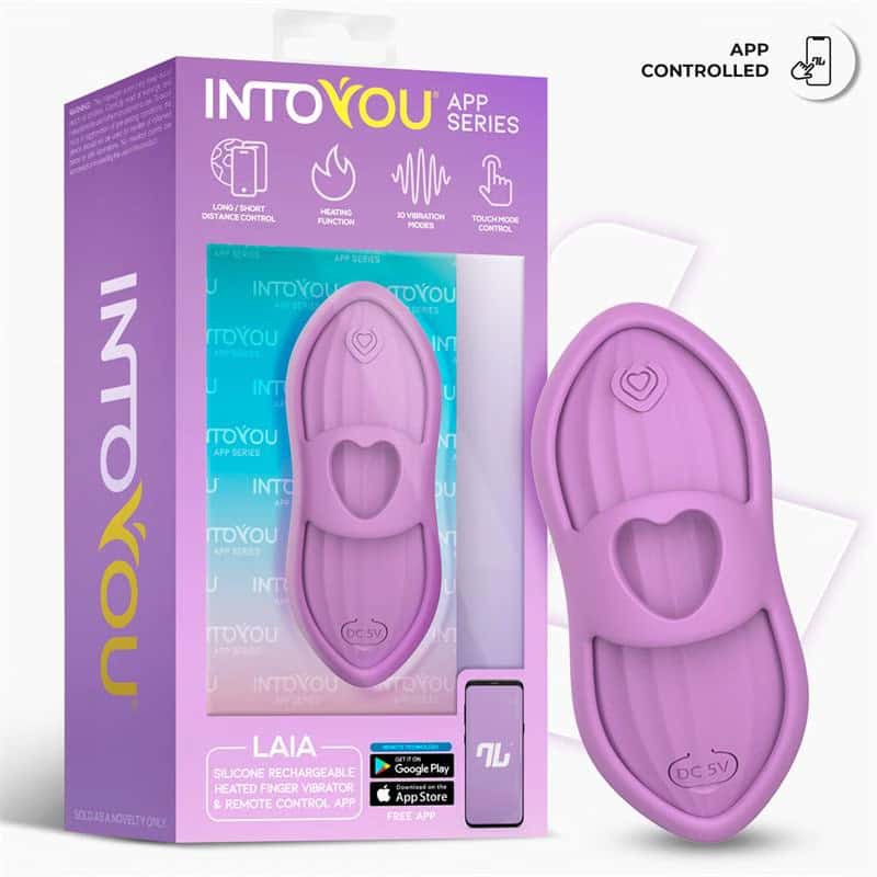 Wibrator na palec, podgrzewanie, aplikacja — INTOYOU APP SERIES Laia