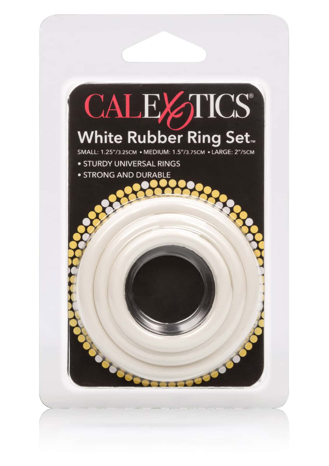 Pierścienie erekcyjne, 3 rozmiary, guma — CalExotics Rubber Ring