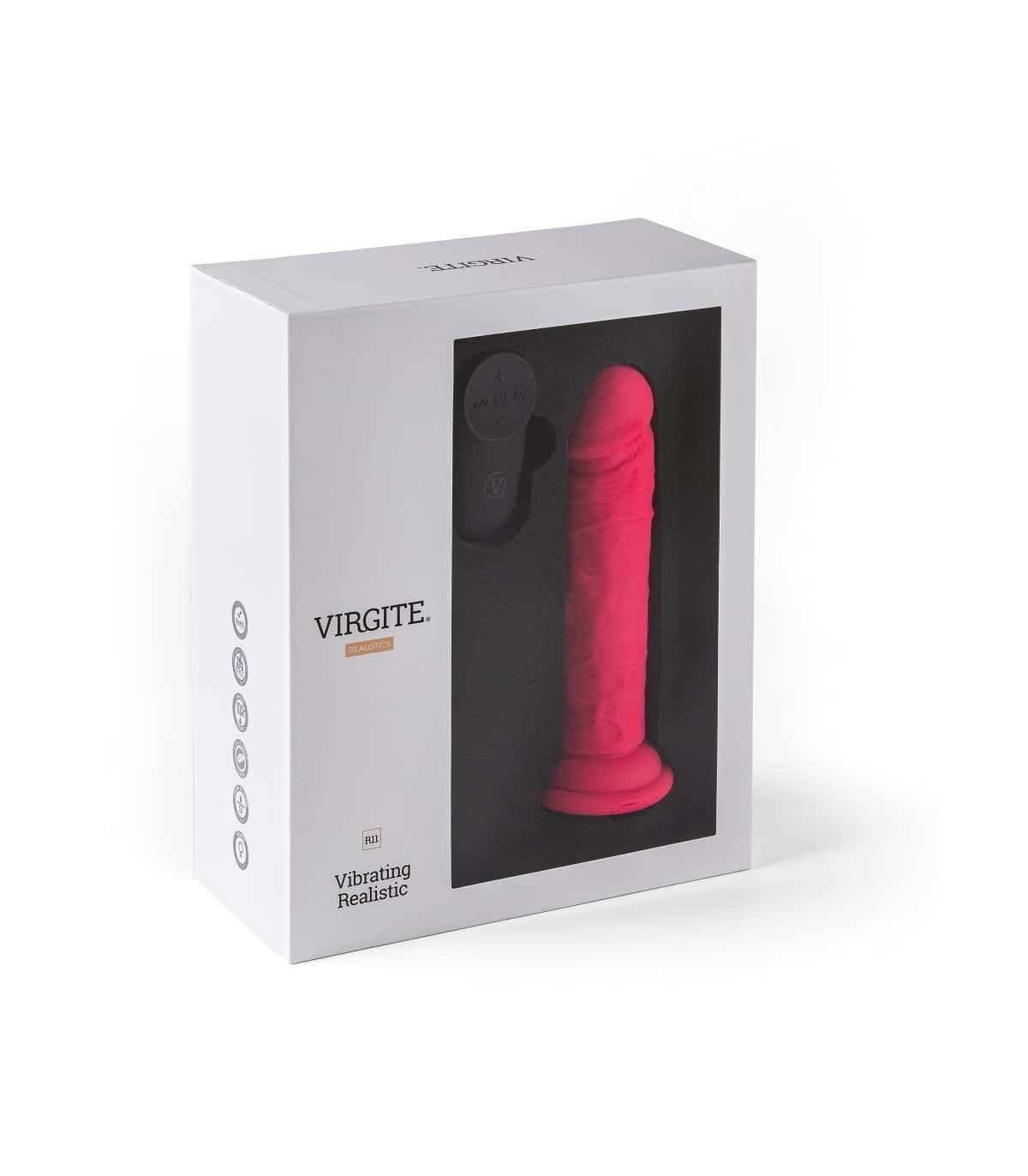 Wibrator realistyczny, silikon, pilot — VIRGITE R11