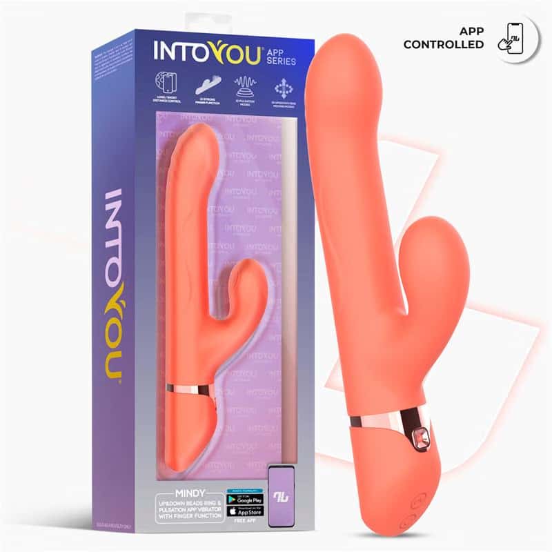Wibrator z ruchomymi kulkami góra-dół, aplikacja — INTOYOU APP SERIES Mindy
