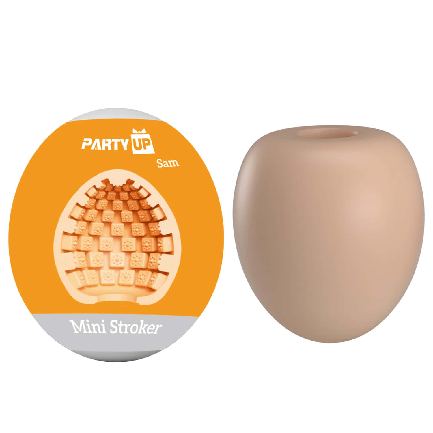 Jajko do masturbacji, elastyczne, prążkowane — Party Up Sam