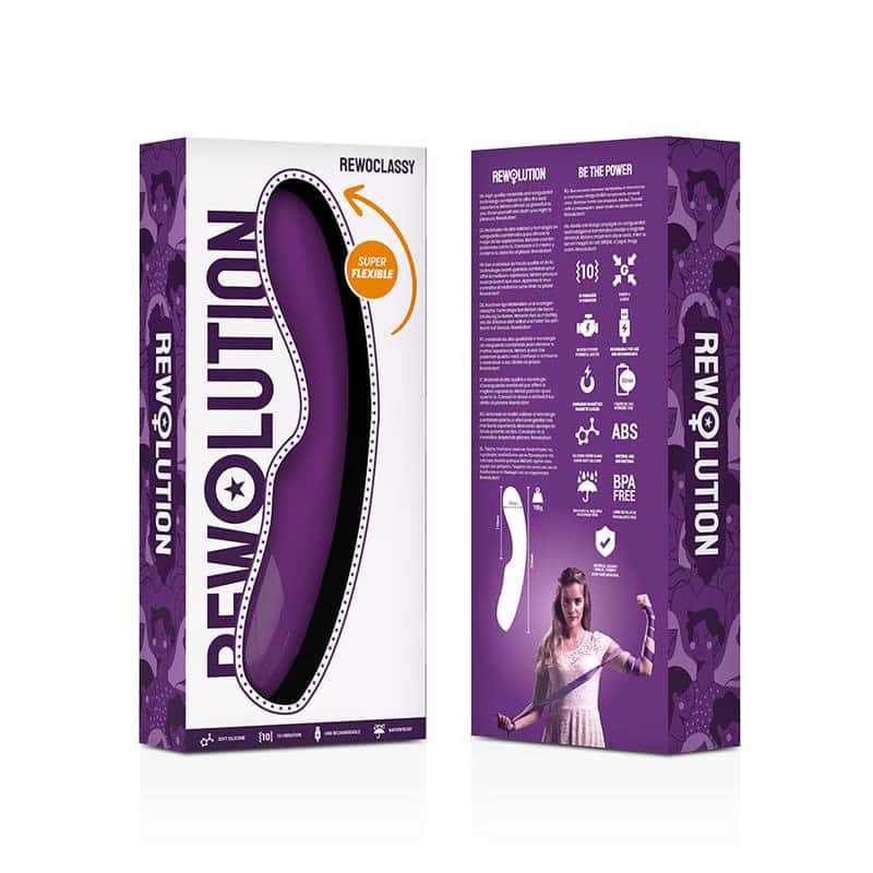 Wibrator punktu G, elastyczny, silikonowy — REWOLUTION REWOCLASSY