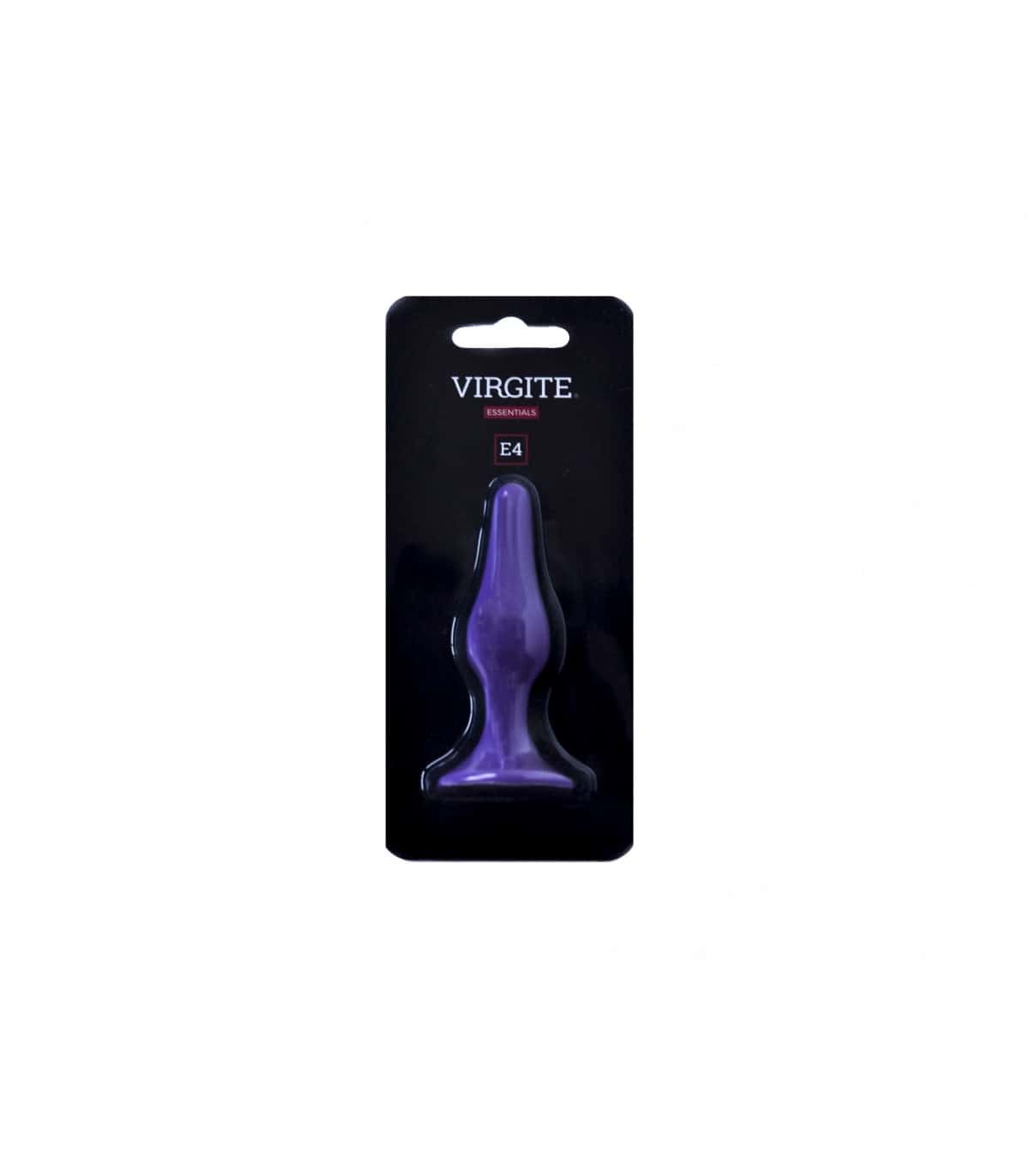 Korek analny, silikonowy, z przyssawką — VIRGITE - ESSENTIALS E4