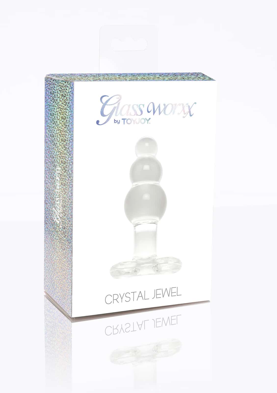 Korek analny, szklany, profilowany — ToyJoy Crystal Jewel