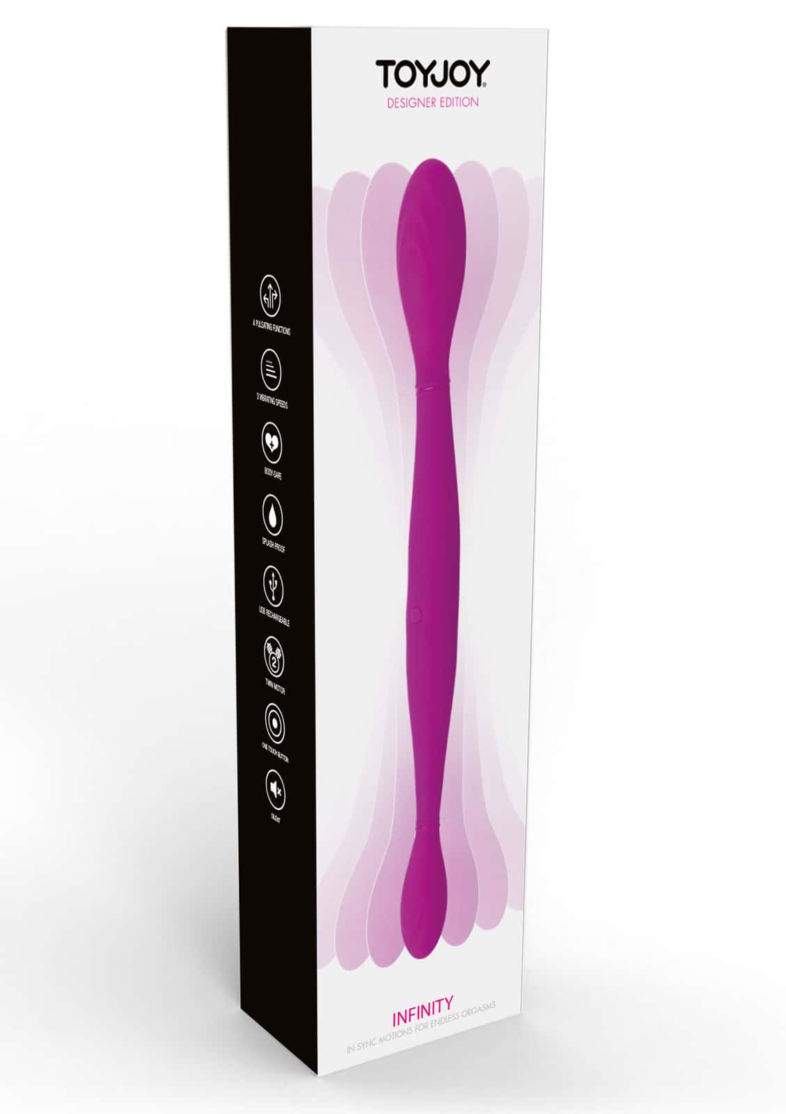 Podwójne dildo, dwa silniki, ładowane USB — ToyJoy Infinity