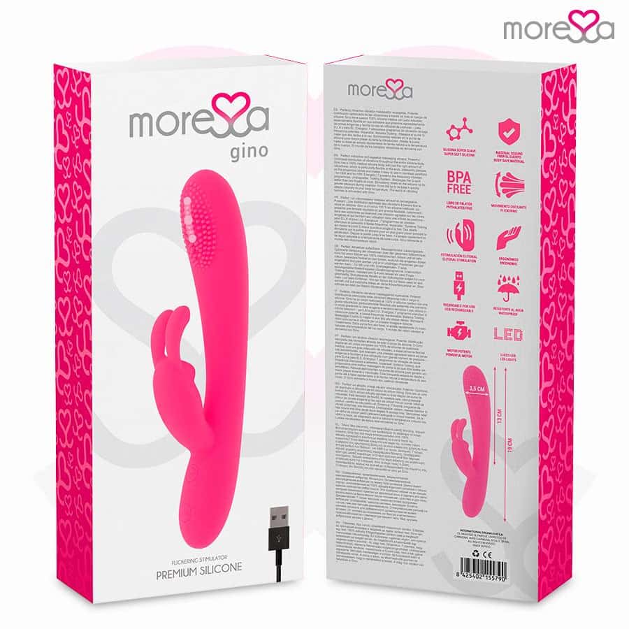 Wibrator silikonowy, ładowany USB — MORESSA GINO