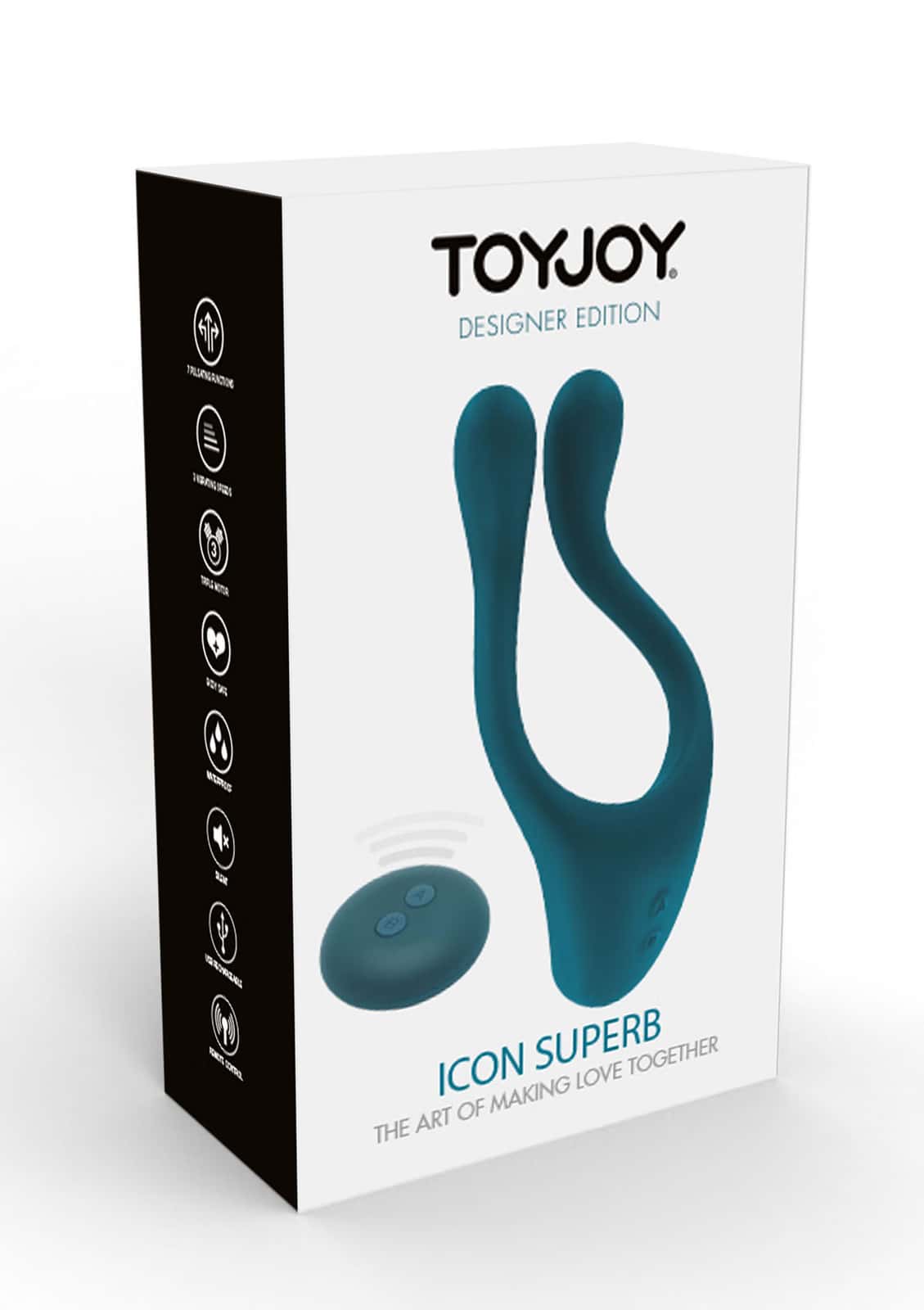 Masażer dla par, pilot bezprzewodowy, silikon — ToyJoy Icon