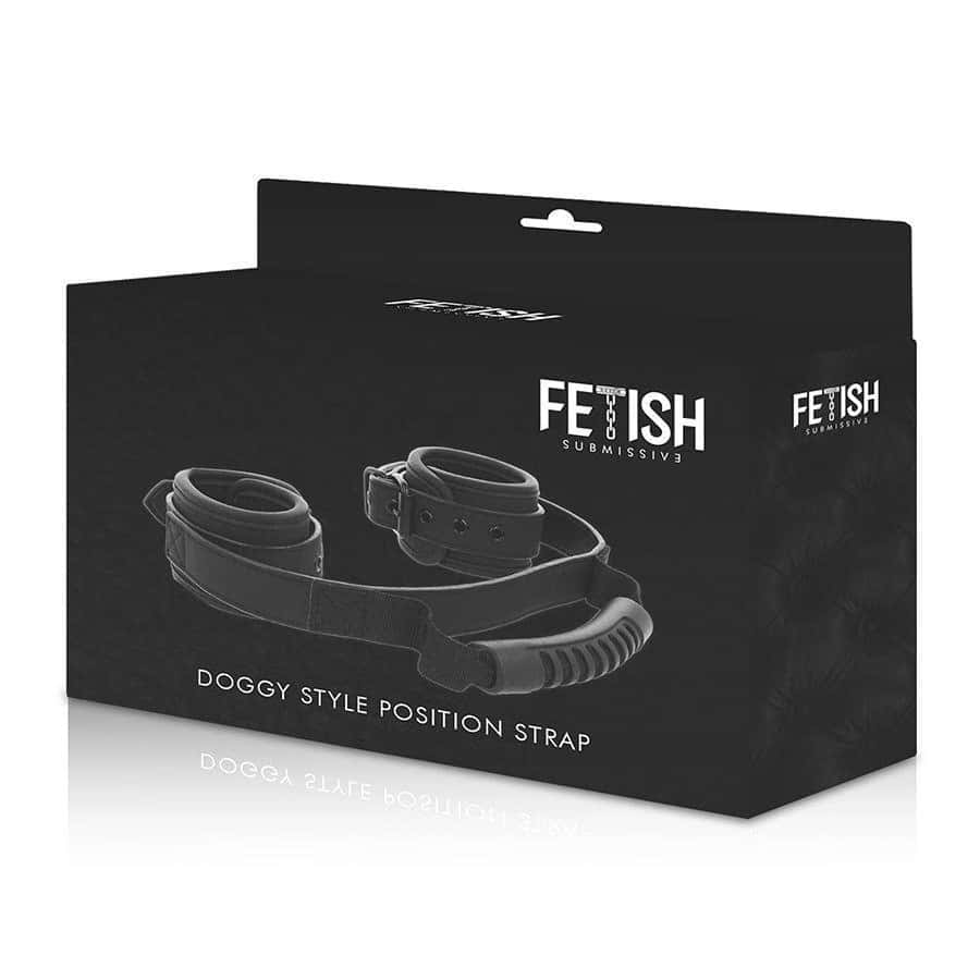 Наручники з неопреновою підкладкою, ручка — FETISH SUBMISSIVE