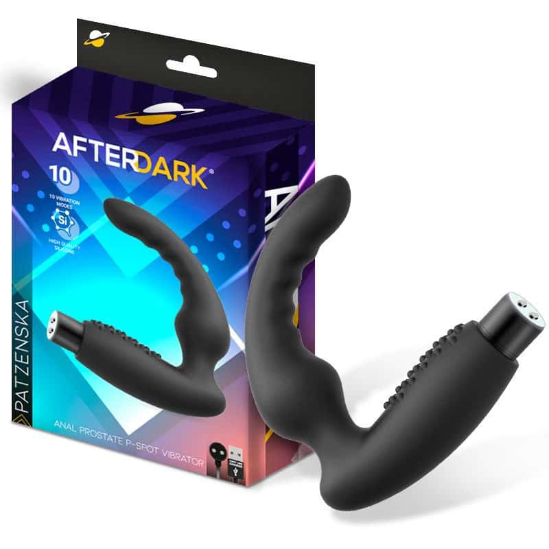 Wibrator prostaty, silikonowy, ładowanie magnetyczne USB — AFTERDARK Patzenska