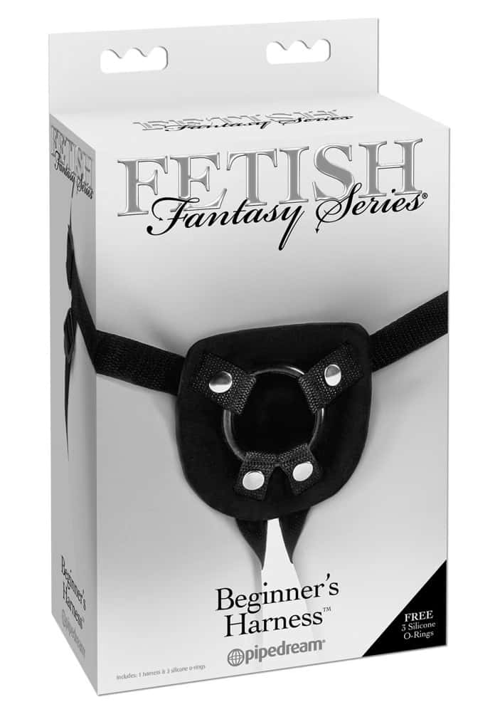 Uprząż do peggingu, regulowana, 3 pierścienie — Fetish Fantasy Beginner
