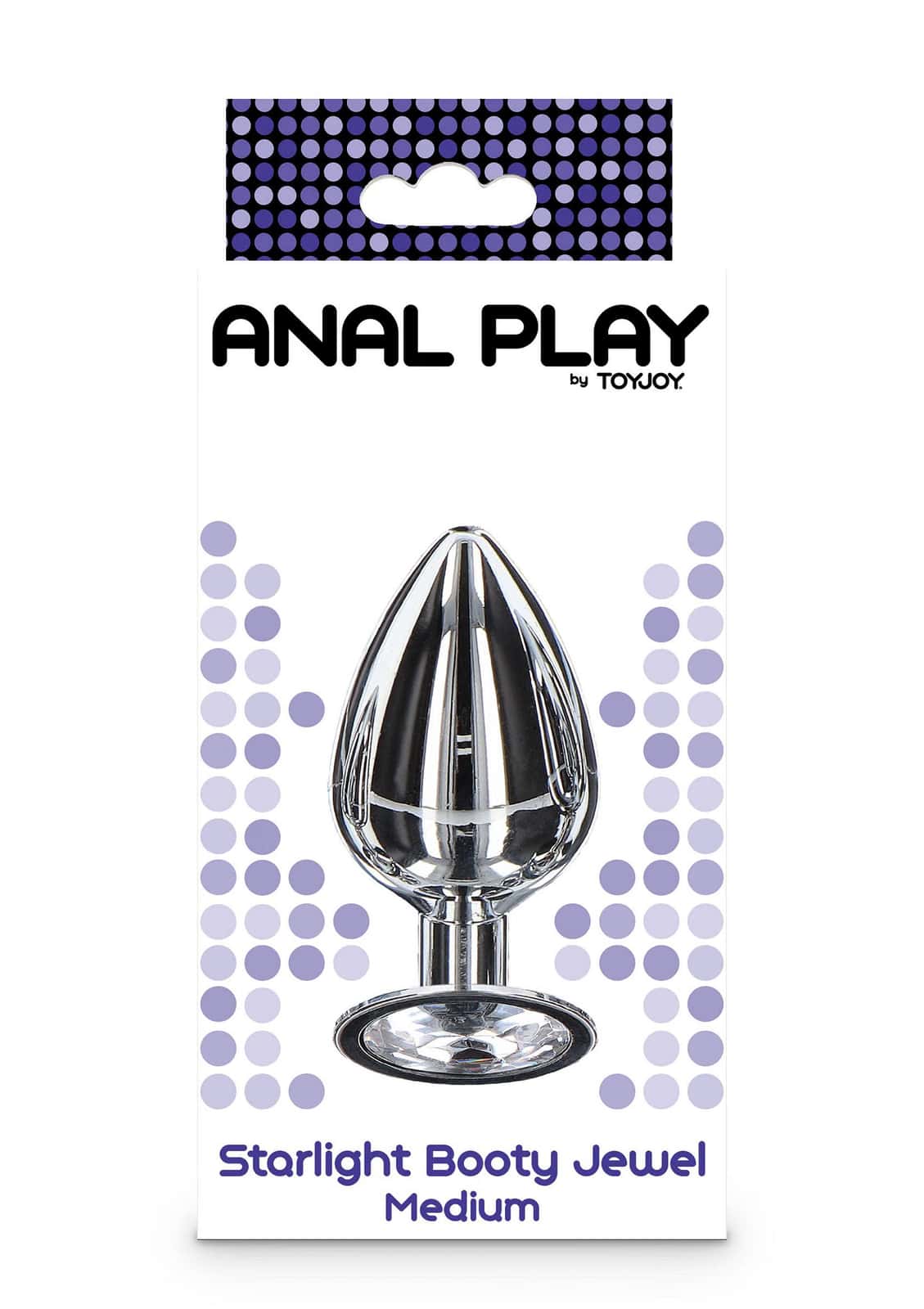 Korek analny, aluminiowy, z kamieniem — ToyJoy Starlight