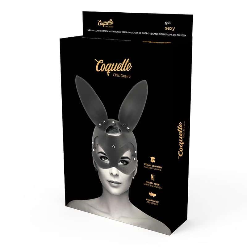 Маска, веганська шкіра, вушка кролика — COQUETTE CHIC DESIRE