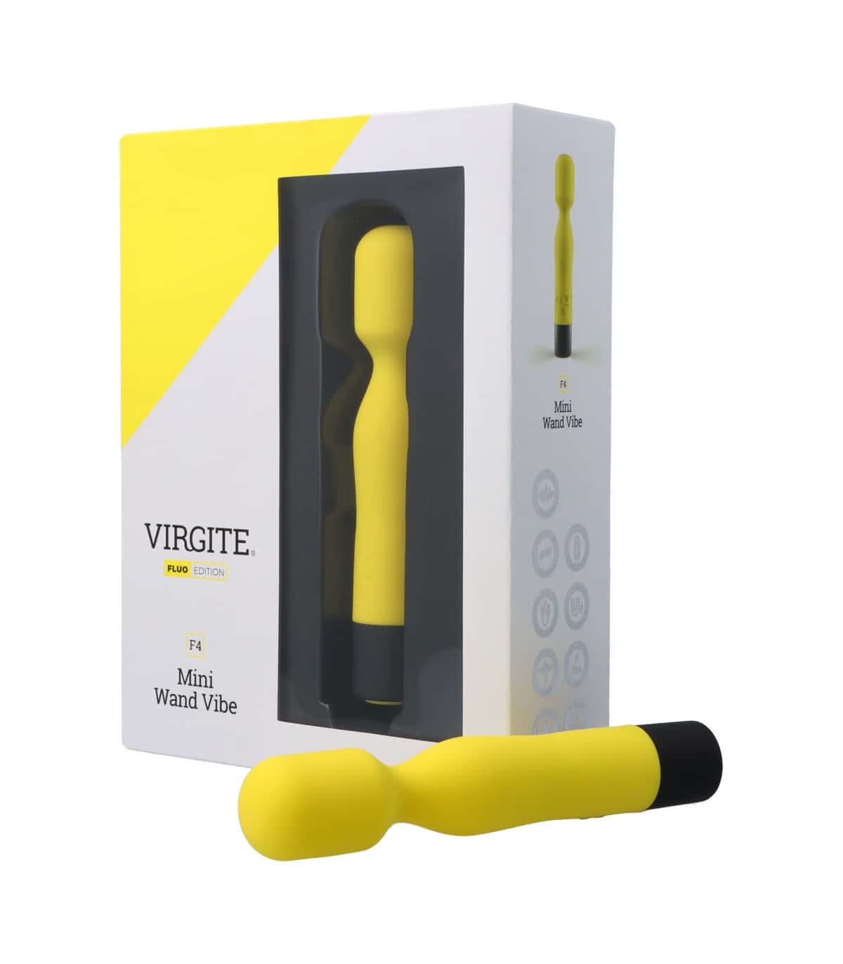 Masażer łechtaczki, silikon, ładowany magnetycznie — VIRGITE - FLUO F4