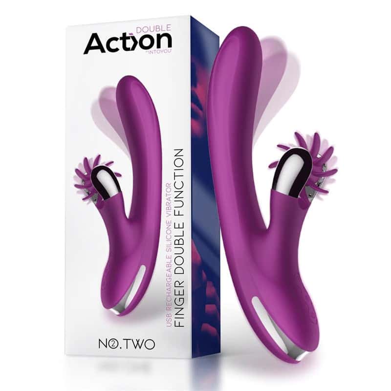 Wibrator, ruch palcowy, kółko do łechtaczki — ACTION No. Two