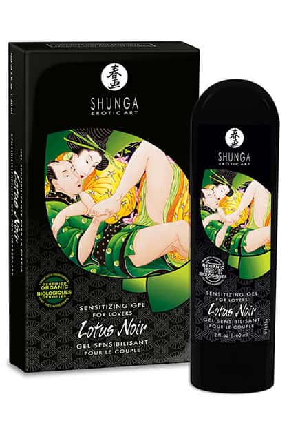 Żel uwrażliwiający, organiczny, z damianą — Shunga Lotus Noir
