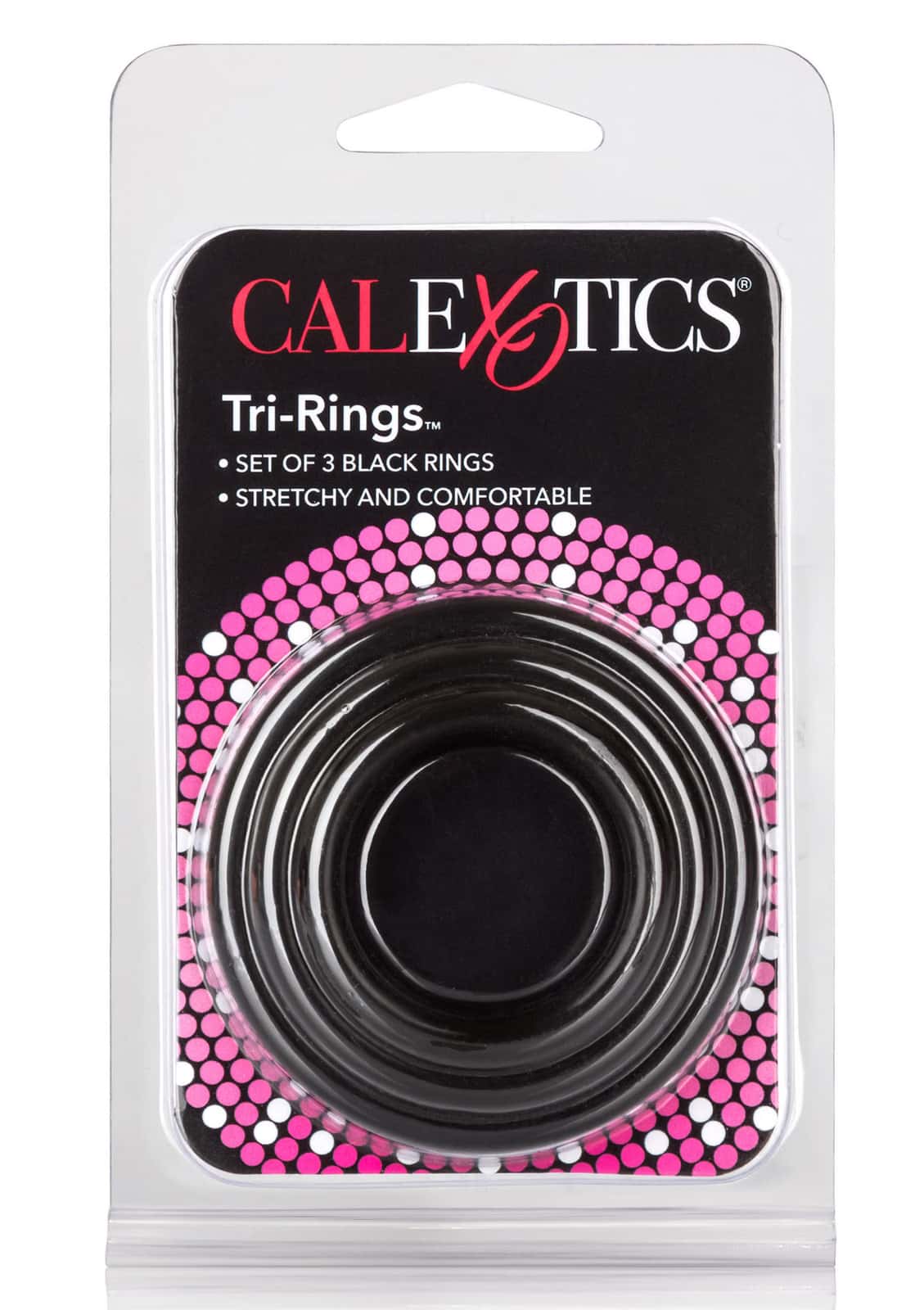 Pierścienie erekcyjne, guma, 3 rozmiary — CalExotics Tri-Rings