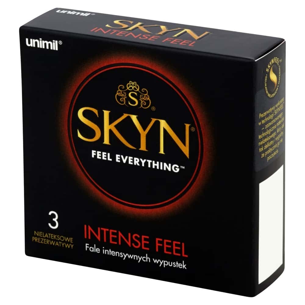 Prezerwatywy nielateksowe, wypustki — SKYN INTENSE FEEL 3
