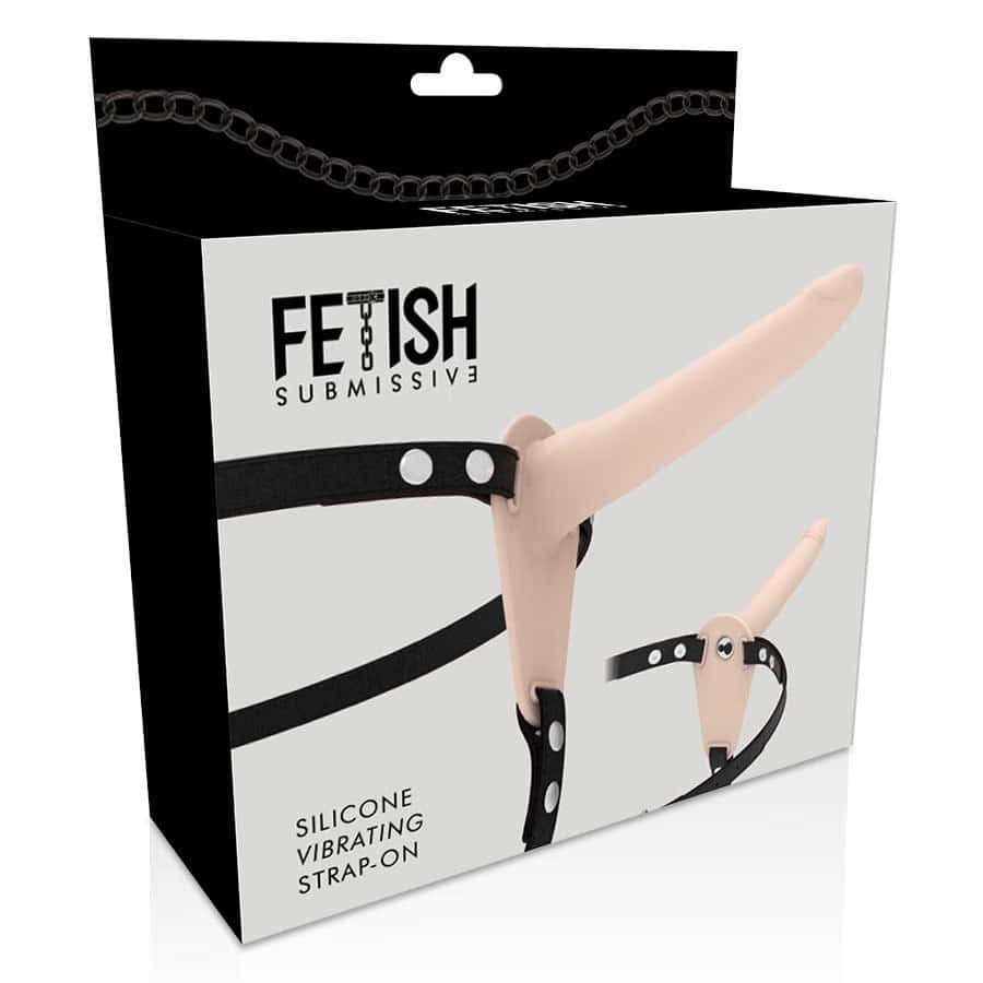 Фалоімітатор у страпоні, силікон, 15 см — FETISH SUBMISSIVE