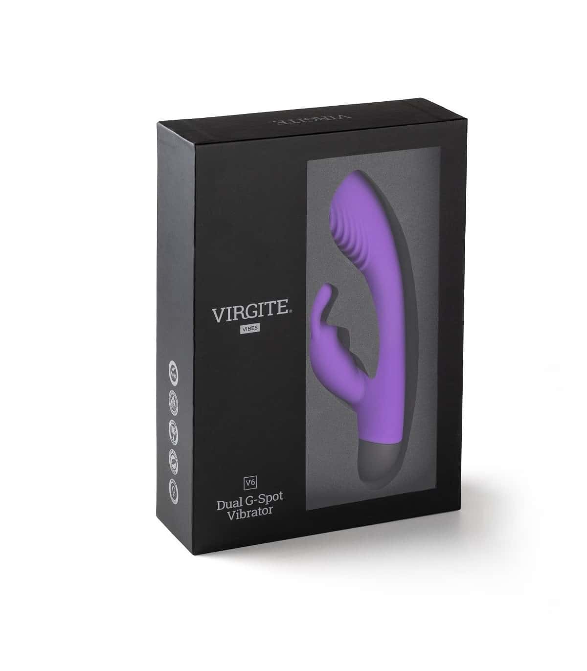 Wibrator ze stymulatorem łechtaczki, ładowany USB — VIRGITE - VIBES V6