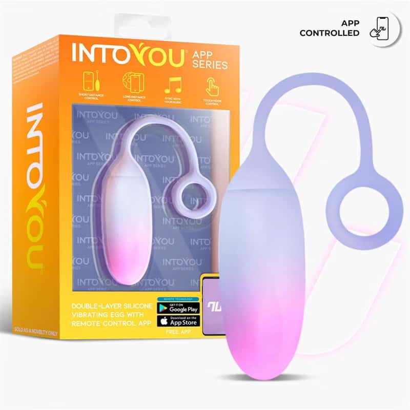 Вібруюче яйце, силікон, кероване додатком — INTOYOU APP SERIES